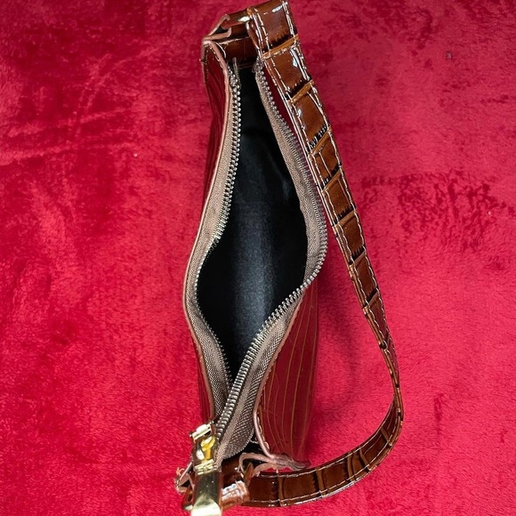 Brown Croc Purse - Picture 2 of 2